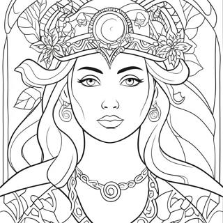 Wiccan Pagine da Colorare