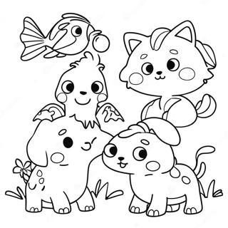 Pagina da Colorare Divertente degli Animali per la Scuola Materna | pagina da colorare Asilo