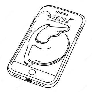 Pagina da Colorare iPhone 14 | pagina da colorare iPhone 14