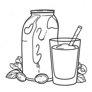 Pagina da Colorare Latte e Mocha Divertente | pagina da colorare Latte e Mocha