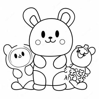 Pagina da colorare di BT21 | pagina da colorare BT21