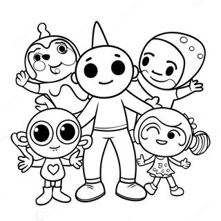 Pagina da Colorare dei Doodlebops | pagina da colorare Doodlebops