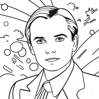 Pagina da Colorare di Roy Lichtenstein | pagina da colorare Roy Lichtenstein