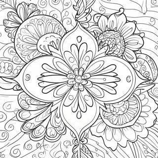 Ornamento Semplice Pagine da Colorare