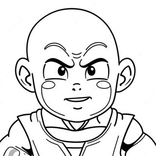 Pagine da Colorare di Krillin | pagina da colorare Krillin