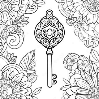 Pagina da Colorare della Chiave | pagina da colorare Chiave