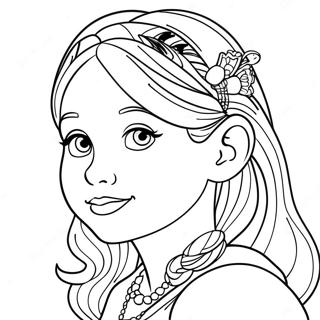 Pagina da colorare di Chloe | pagina da colorare Chloe