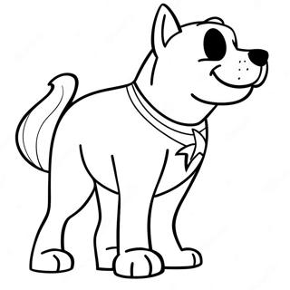 Pagina da Colorare del Supereroe Underdog | pagina da colorare Underdog