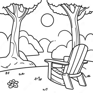 Pagina da Colorare Scena Naturale Serena | pagina da colorare Calma