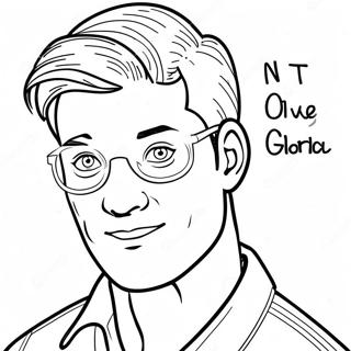 Pagina da Colorare di Kyle | pagina da colorare Kyle