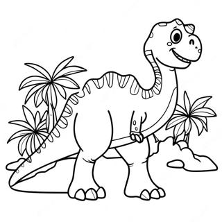 Pagina da Colorare Dinosauro Jumbo | pagina da colorare Jumbo