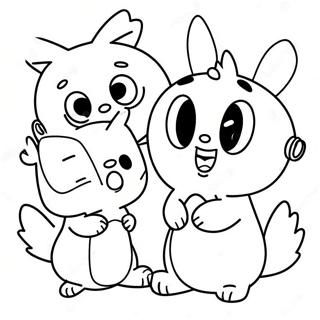 Personaggi Carini di Pikwik Pack Pagina da Colorare | pagina da colorare Pikwik Pack