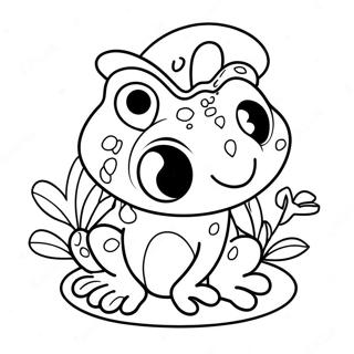 Pagina da Colorare Rana Dolce | pagina da colorare Frog Dolce