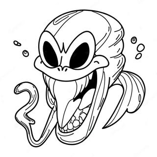 Pagina da Colorare di Venom Sonic | pagina da colorare Venom Sonic