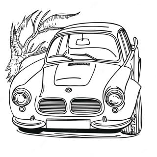 Pagina da Colorare della Classica Auto BMW | pagina da colorare BMW