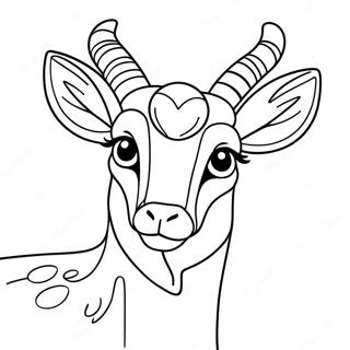 Pagina da Colorare Antilope | pagina da colorare Antilope