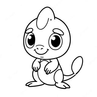 Pagina da Colorare di Sobble | pagina da colorare Sobble