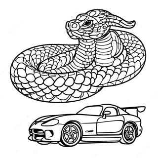Pagina da Colorare di Viper | pagina da colorare Viper