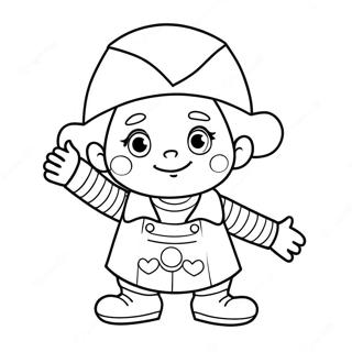 Pagina da Colorare Noddy | pagina da colorare Noddy