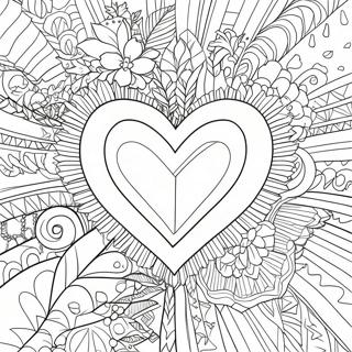 Cuore di Diamante Pagine da Colorare
