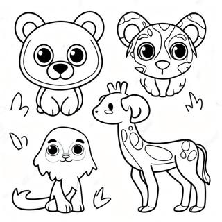 Pagina da Colorare Animali Colorati Rossi | pagina da colorare Rosso