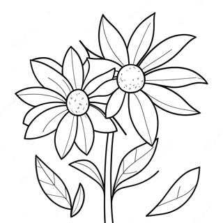 Pagina da Colorare Fiori Rossi Brillanti | pagina da colorare Rosso