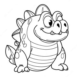 Pagina da colorare di Chomper | pagina da colorare Chomper