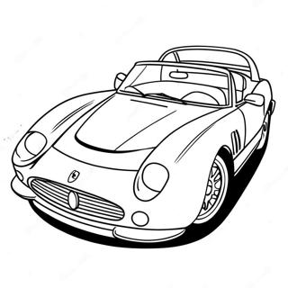Pagina da Colorare di una Ferrari Sportiva Rossa | pagina da colorare Ferrari
