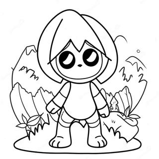 Pagina da Colorare di Deltarune | pagina da colorare Deltarune