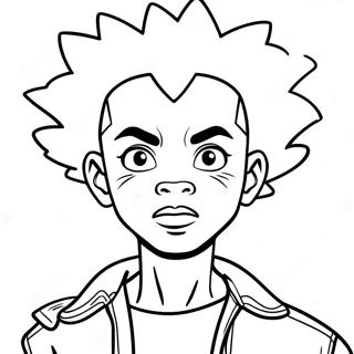 Pagina da Colorare Boondocks | pagina da colorare Boondocks