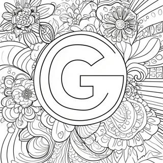 Pagina da Colorare del Logo di Google | pagina da colorare Google
