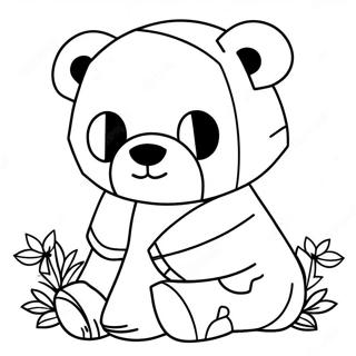 Panda di Minecraft da Colorare | pagina da colorare Minecraft Panda