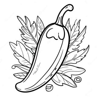 Peperoncini Pagine da Colorare