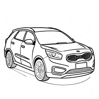 Pagina da colorare della Kia | pagina da colorare Kia