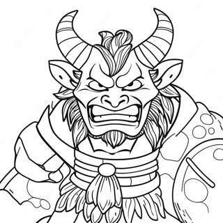 Pagina da Colorare Oni | pagina da colorare Oni
