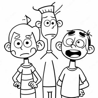 Pagina da Colorare Ed Edd n Eddy | pagina da colorare Ed Edd e Eddy