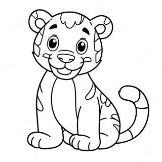 Pagina da Colorare Tigger | pagina da colorare Tigre