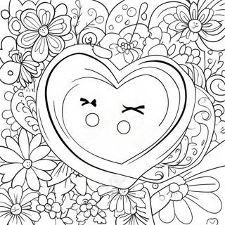 Pagina da Colorare Sei Amato con Cuore Caldo | pagina da colorare Sei Amato