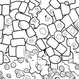 Pagina da Colorare Candy Sour Patch Colorata | pagina da colorare Sour Patch