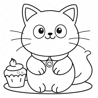Pagina da Colorare Chococat | pagina da colorare Chococat