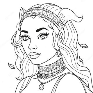 Pagina da Colorare Doja Cat | pagina da colorare Doja Cat