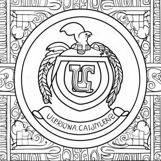 Pagina da Colorare del Logo USC | pagina da colorare USC