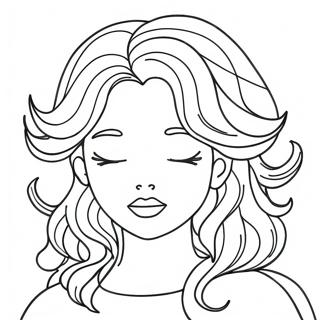 Pagina da Colorare Capelli | pagina da colorare Capelli