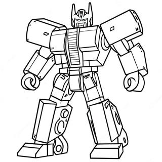 Pagina da Colorare dei Lego Transformers | pagina da colorare Transformers Lego
