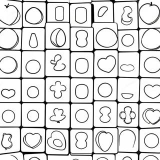 Pagina da Colorare dei Blocchi Duplo Colorati | pagina da colorare Duplo
