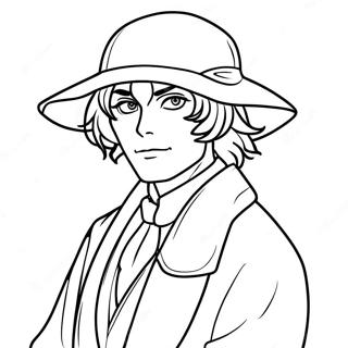 Pagina da Colorare di Dazai | pagina da colorare Dazai