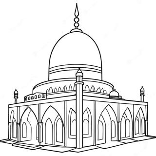 Pagina da Colorare della Moschea | pagina da colorare Moschea