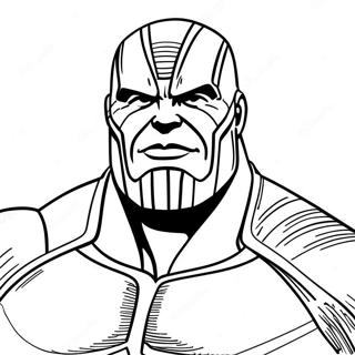 Pagina da Colorare di Thanos | pagina da colorare Thanos