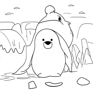 Pagina da Colorare degli Animali Artici | pagina da colorare Artico