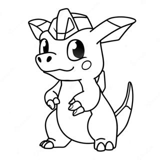 Pagina da Colorare di Cubone | pagina da colorare Cubone